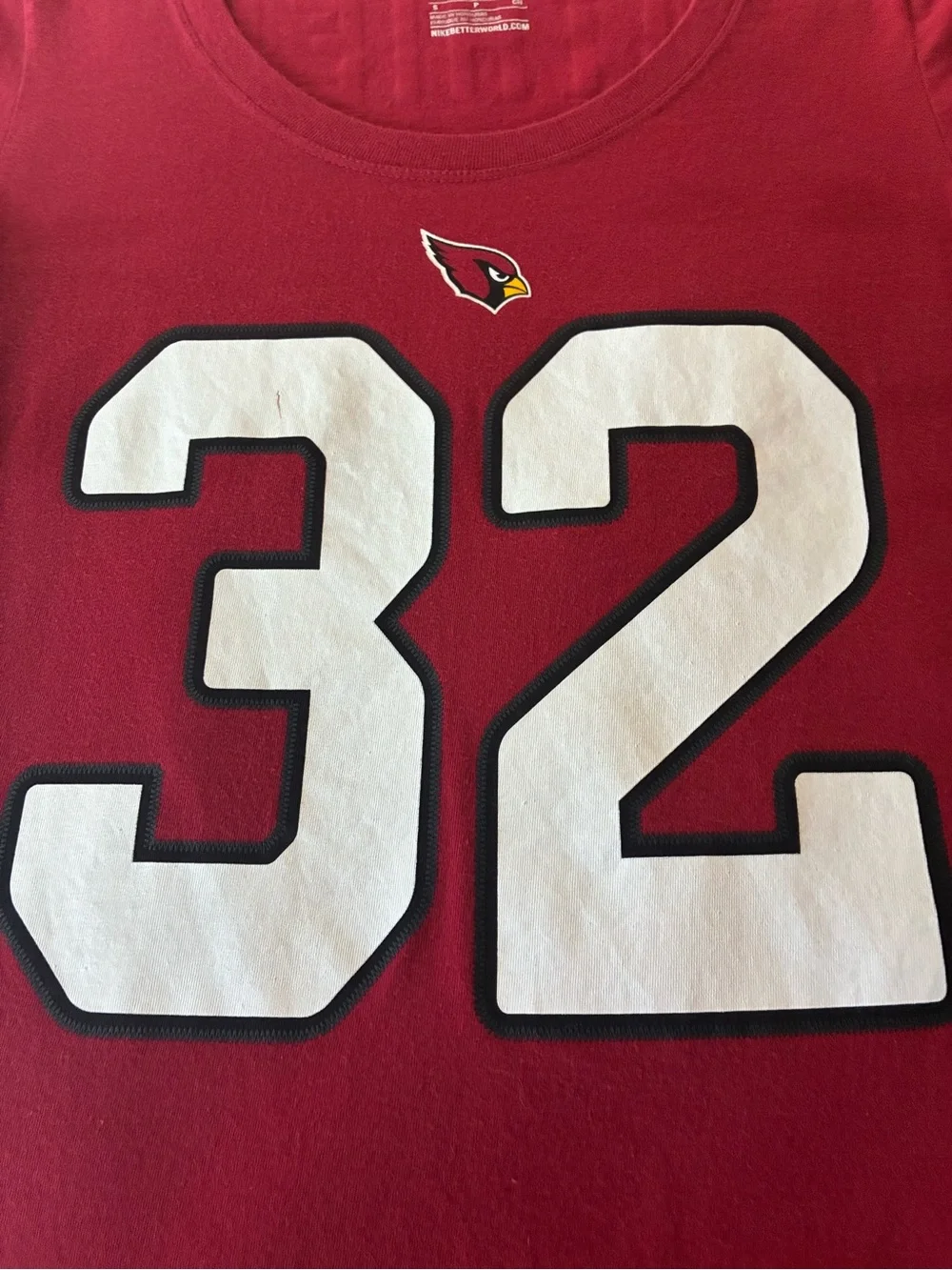 Nike Women's Red Arizona Cardinals Tyrann Mathieu #32 Graphic Tee